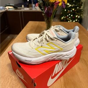 New Balance Fresh Foam Yellow & Beige Suede Sneakers